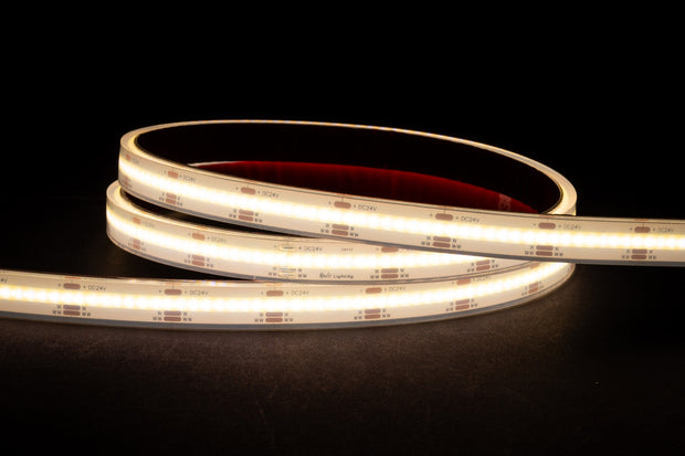 14.4W Tunable 3000K to 5500K COB Strip Lighting 24v DC IP67 / Per Metre