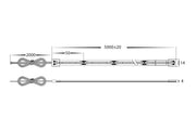 14.4W Tunable 3000K to 5500K COB Strip Lighting 24v DC IP67 / Per Metre