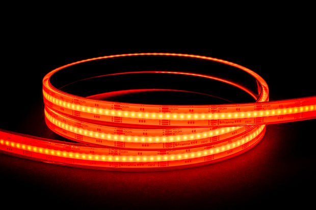 20w RGBW COB Strip Lighting 24v DC IP67 / 10 Metre Roll
