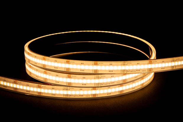 20w RGBW COB Strip Lighting 24v DC IP67 / 10 Metre Roll