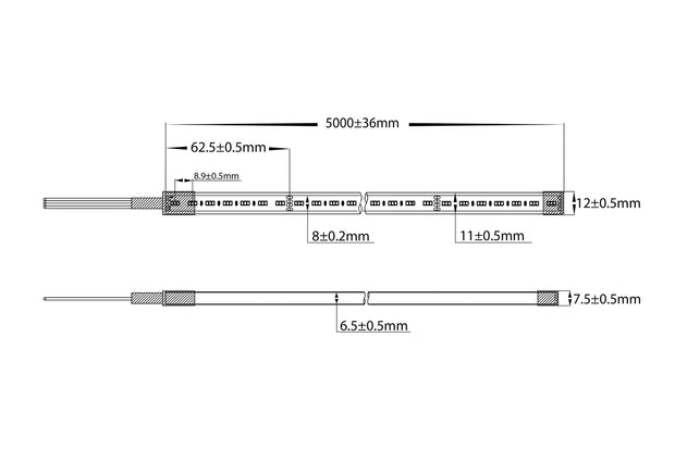 14.4w RGB 140LED HAVIFLEX 6.5mm x 11mm - IP67 / 20 Metre Roll