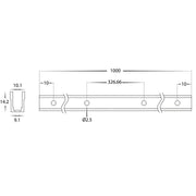 Plastic Channel to suit HV9792 HAVIFLEX Flexible Strip 2000mm Length