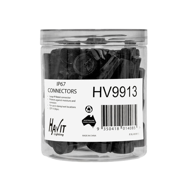 Large IP67 Weatherproof Low Voltage Connectors - 50pcs
