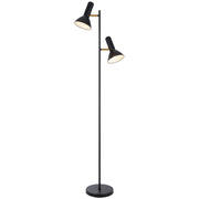 Hyvik 2 Light Black Floor Lamp