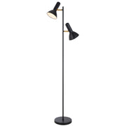 Hyvik 2 Light Black Floor Lamp