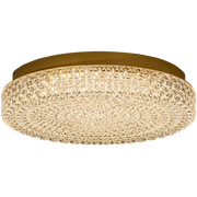 Ibis 31w CCT LED 380mm Crystalline Round Close to Ceiling Light Gold