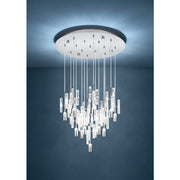Orihuela 15 Light LED CCT Chrome and Glass Pendant