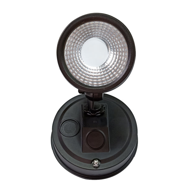 ILLUME 10w LED IP44 Black Single Spotlight