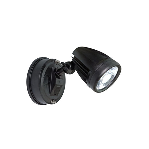 ILLUME 10w LED IP44 Black Single Spotlight