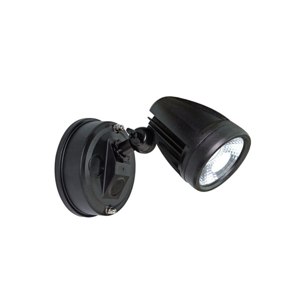 ILLUME 10w LED IP44 Black Single Spotlight