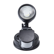 ILLUME 10w LED IP44 Black Single with Sensor Spotlight