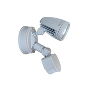ILLUME 10w LED IP44 Silver Single with sensor Spotlight