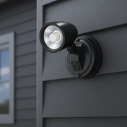 ILLUME 10w LED IP44 Black Single Spotlight