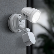 ILLUME 10w LED IP44 White Single with Sensor Spotlight