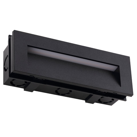 Ingar Antiglare Recessed Wall Stair Light 6w 3CCT Black IP65
