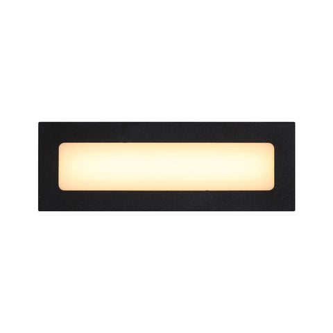 Ingar Opal Recessed Wall Stair Light 6w 3CCT Black IP65