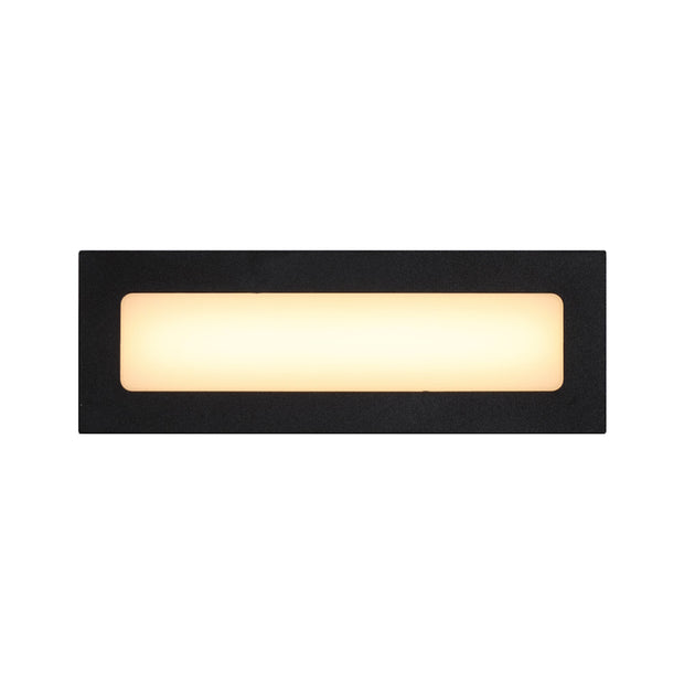 Ingar Opal Recessed Wall Stair Light 6w 3CCT Black IP65