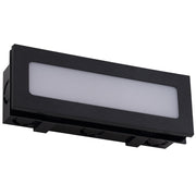 Ingar Opal Recessed Wall Stair Light 6w 3CCT Black IP65
