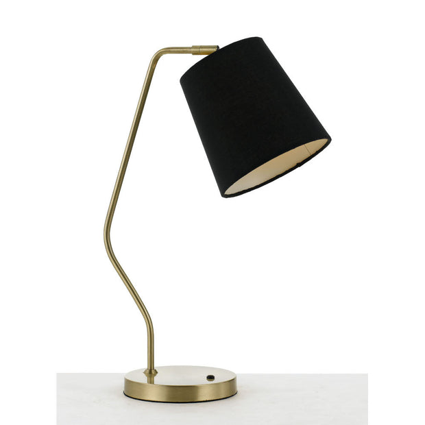 Jody Table Lamp Antique Brass and Black