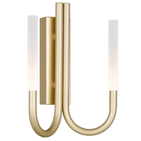 Joshua 2 Light Gold Wall Light