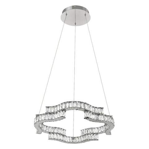 Jura 50w CCT Dim LED 1 Tier Pendant Chrome with Remote