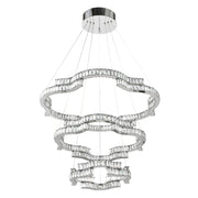 Jura 180w CCT Dim LED 3 Tier Pendant Chrome with Remote