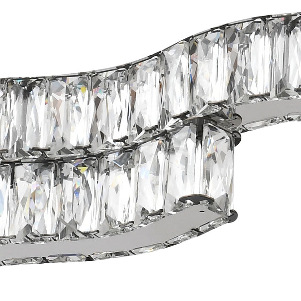 Jura 50w CCT Dim LED 1 Tier Pendant Chrome with Remote