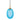 Kathal Pendant Blue Dimpled Ellipse Glass with Brass