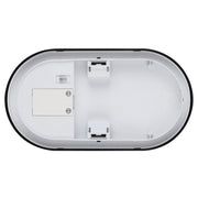 Kelo Oval Polycarbonate Bunker 10w 3CCT Black IP65