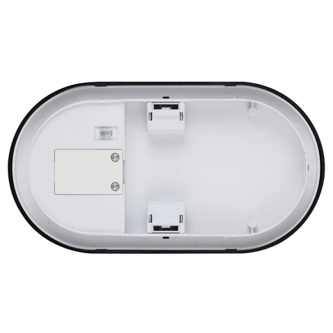 Kelo Oval Polycarbonate Bunker 10w 3CCT Black IP65