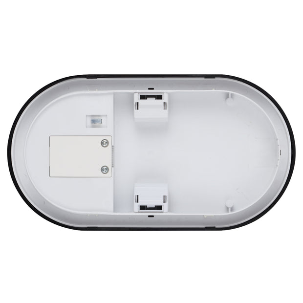 Kelo Oval Polycarbonate Bunker 10w 3CCT Black IP65