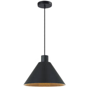 Kestra 32cm Pendant Black Satin