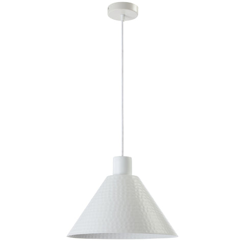 Kestra 32cm Pendant White Satin