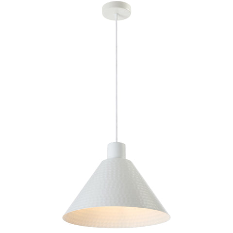 Kestra 32cm Pendant White Satin