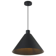 Kestra 43cm Pendant Black Satin