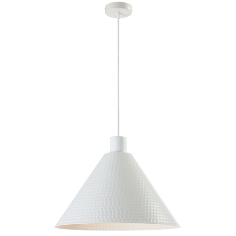 Kestra 43cm Pendant White Satin