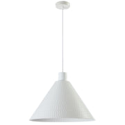 Kestra 43cm Pendant White Satin