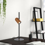 Kindle Black and Wood Table Lamp