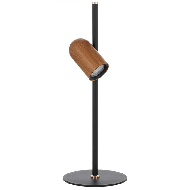 Kindle Black and Wood Table Lamp