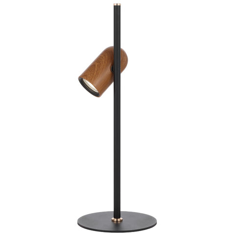 Kindle Black and Wood Table Lamp