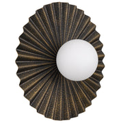 KINSO Antique Gold with Opal Ball 35cm G9 Wall Light