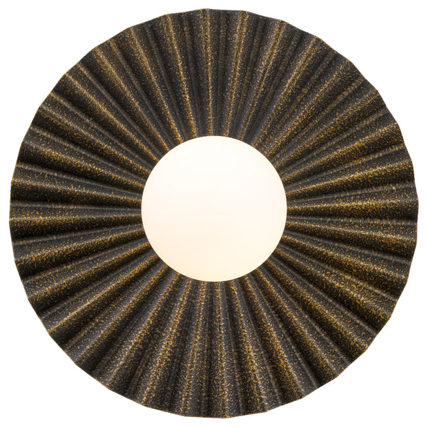 KINSO Antique Gold with Opal Ball 35cm G9 Wall Light