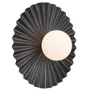 KINSO Antique Silver with Opal Ball 35cm G9 Wall Light