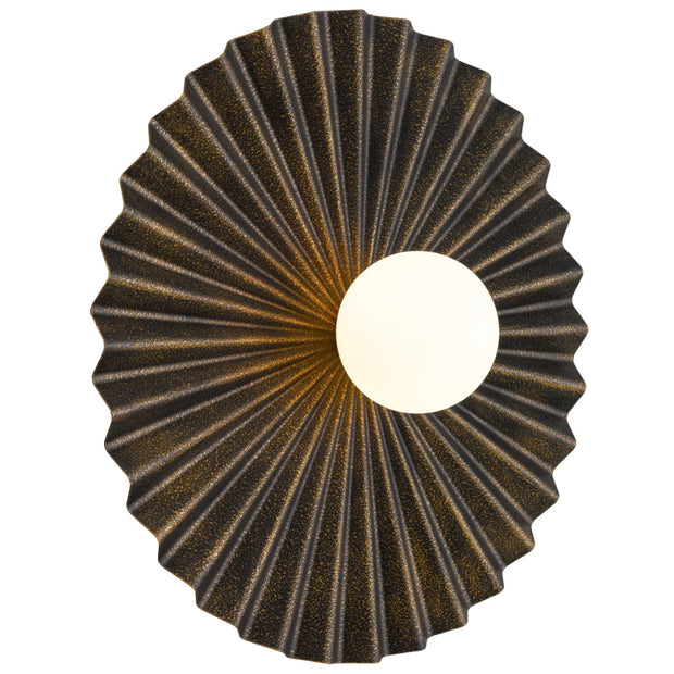 KINSO Antique Gold with Opal Ball 50cm G9 Wall Light