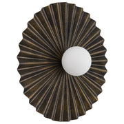 KINSO Antique Gold with Opal Ball 50cm G9 Wall Light