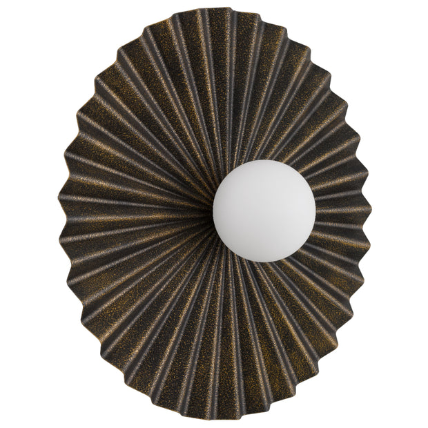 KINSO Antique Gold with Opal Ball 50cm G9 Wall Light