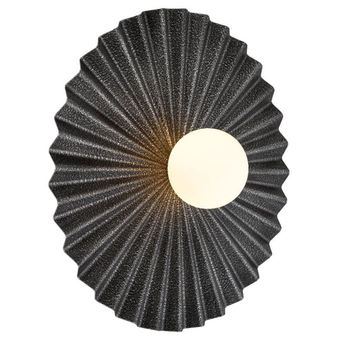 KINSO Antique Silver with Opal Ball 50cm G9 Wall Light