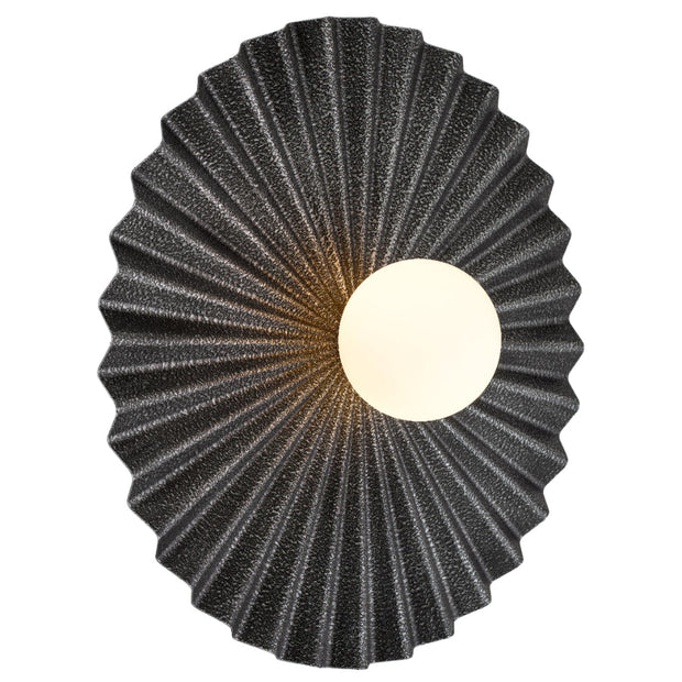 KINSO Antique Silver with Opal Ball 50cm G9 Wall Light