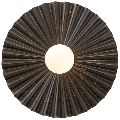KINSO Antique Copper with Opal Ball 50cm G9 Wall Light