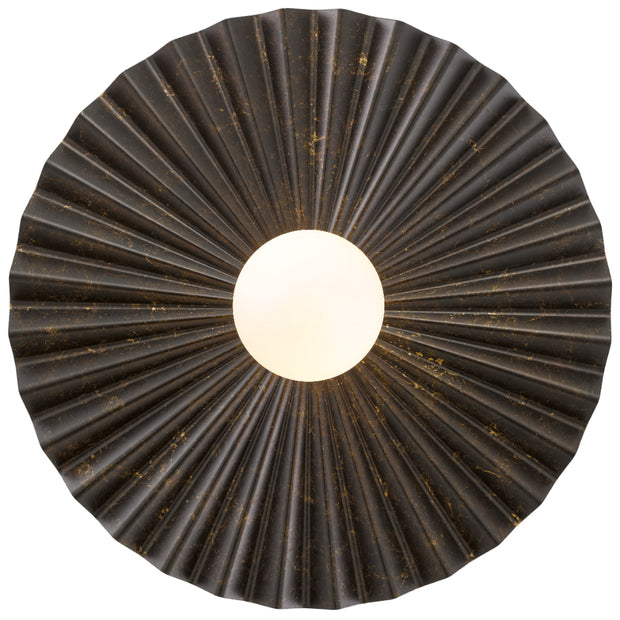 KINSO Antique Copper with Opal Ball 50cm G9 Wall Light